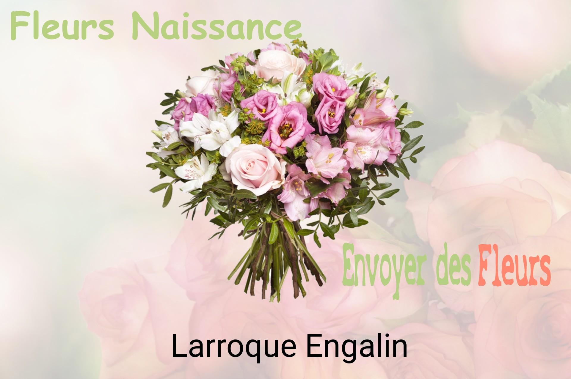 Bouquet de fleurs de naissance livré à Larroque-Engalin